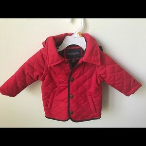 Red London Fog infant coat